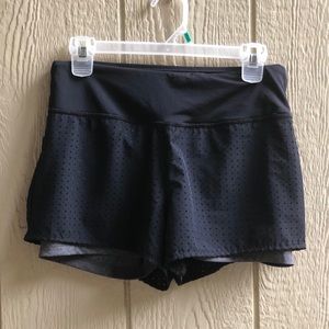 Marika black athletic shorts